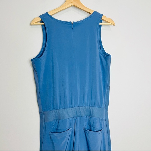 Athleta Brooklyn Blue Sleeveless Jumpsuit with Relaxed Fit size 6 - Picture 7 of 7
